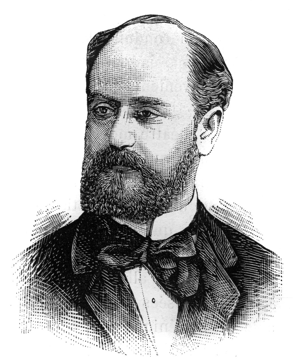 Portrét Julese Develleho (1845-1919), francouzského politika. Gravírování v „“The Illustrated World“, 16. ledna od French School