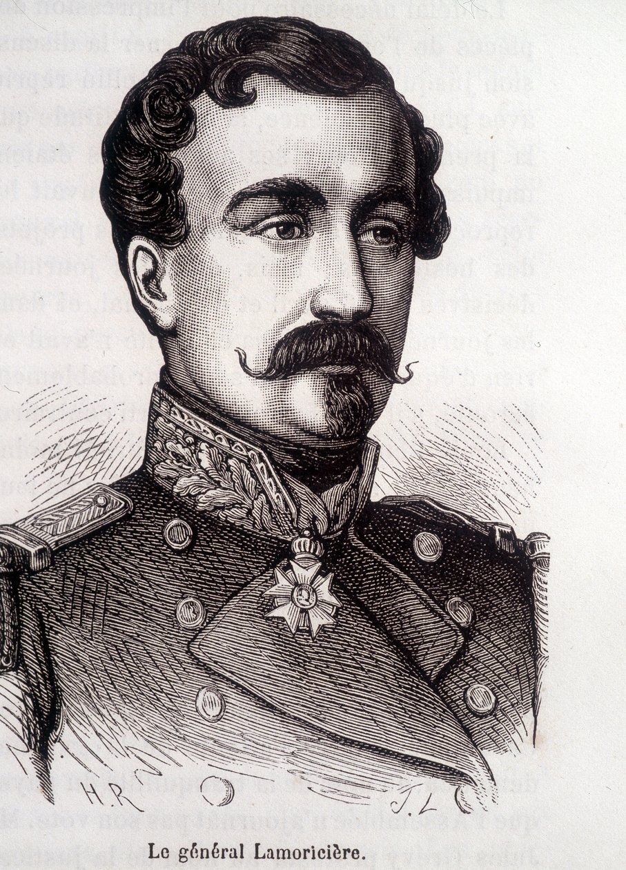 Portrét Lamoricière, francouzský generál a politik (1806 - 1865) od French School