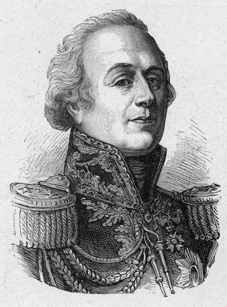 Portrét Louis-Marie (Louis Marie) od Narbonne Lara, francouzského hraběte a generála (1755-1813) od French School