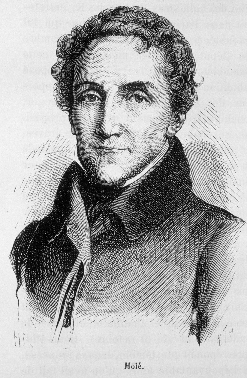Portrét Louis-Mathieu Mole - Portrét Louise Mathieu, hraběte z Mole (1781 - 1855), francouzského politika - v „“L
