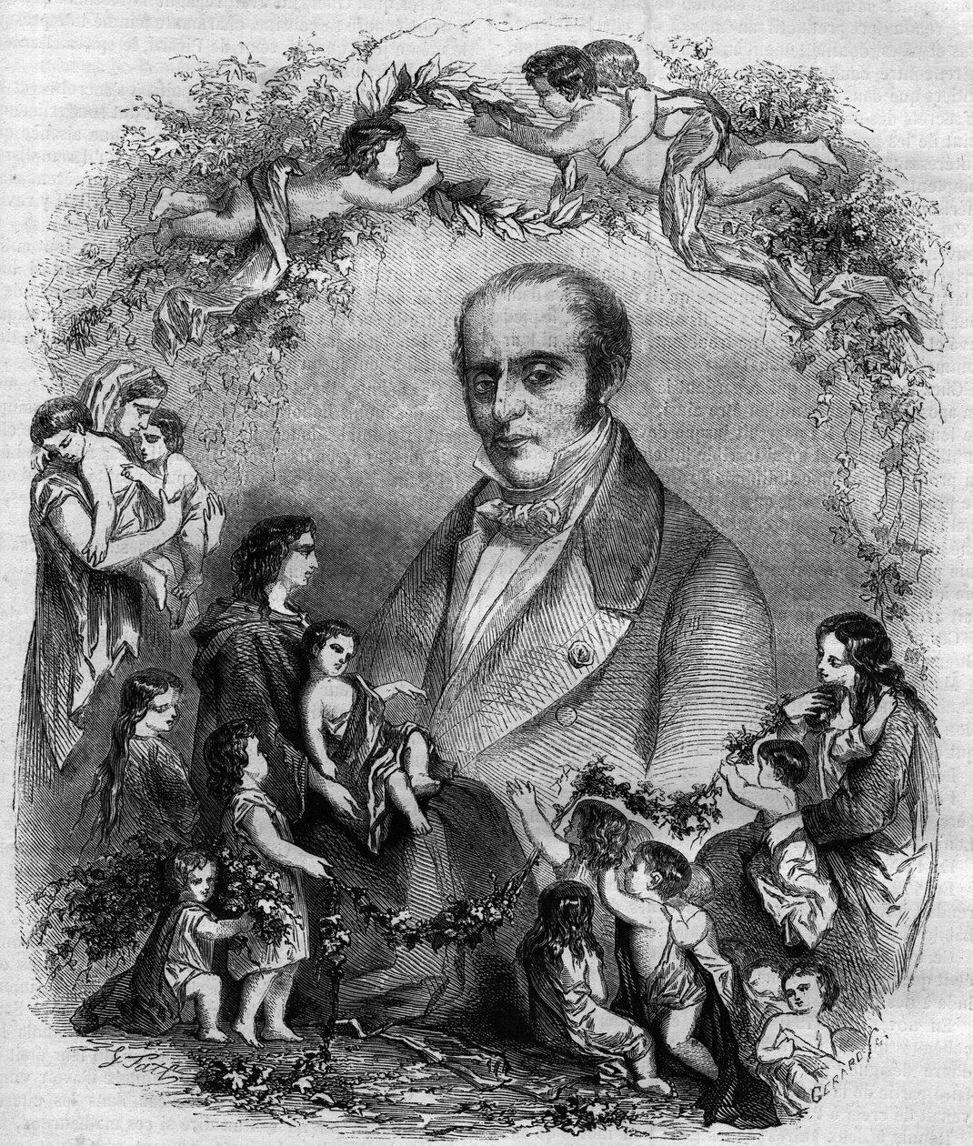Portrét Louise Benoita Guersanta (1777-1848), francouzského lékaře. od French School