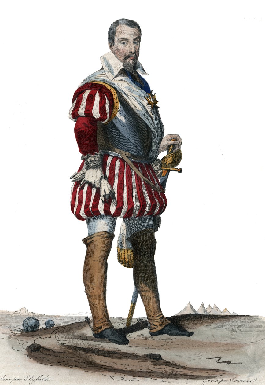 Portrét Louise Des Balbes de Berton de Crillon (1543-1615), francouzského vojáka nazývaného muže beze strachu. od French School