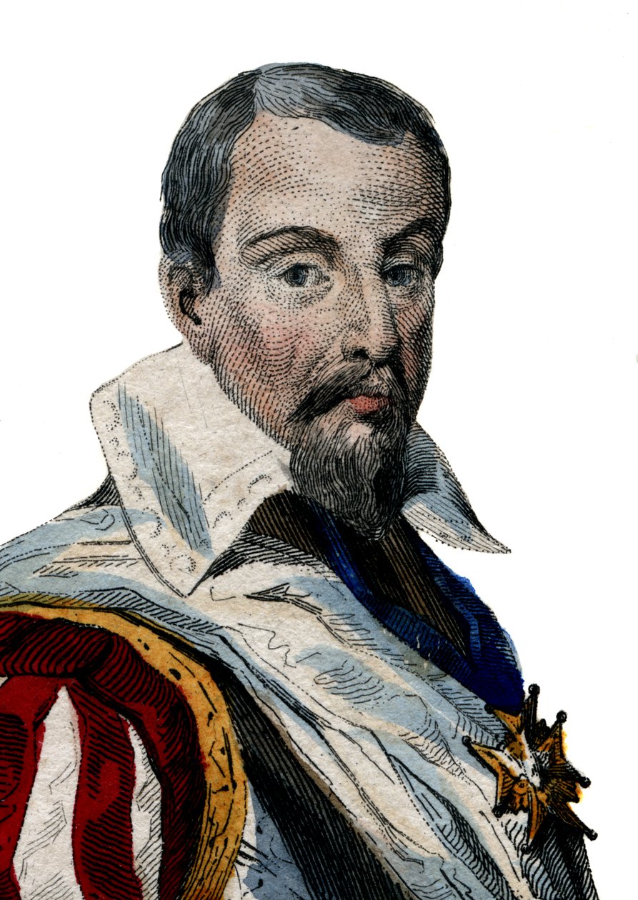 Portrét Louise Des Balbes de Berton de Crillon (1543-1615), francouzského vojáka nazývaného muže beze strachu. od French School