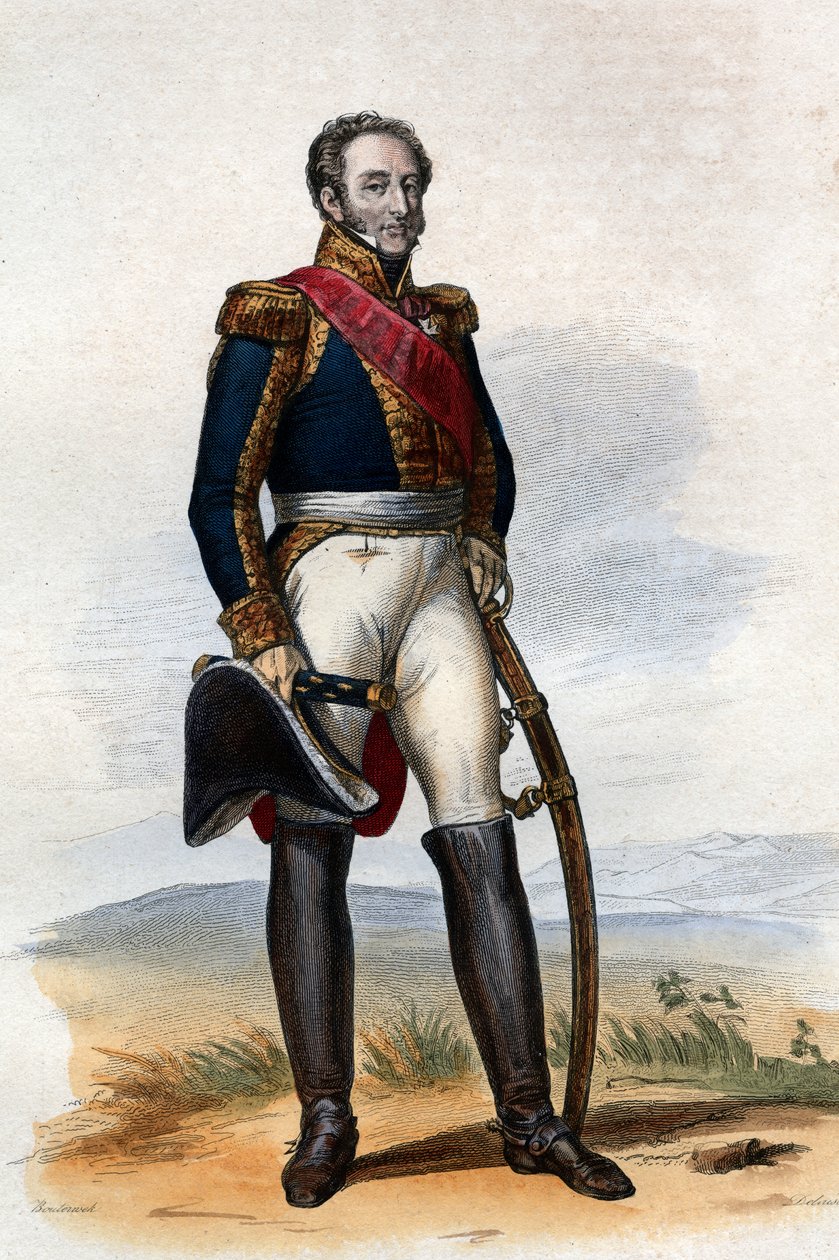 Portrét Louise Gabriela Sucheta (1770-1826), 1. vévody dAlbufery a francouzského maršála. od French School
