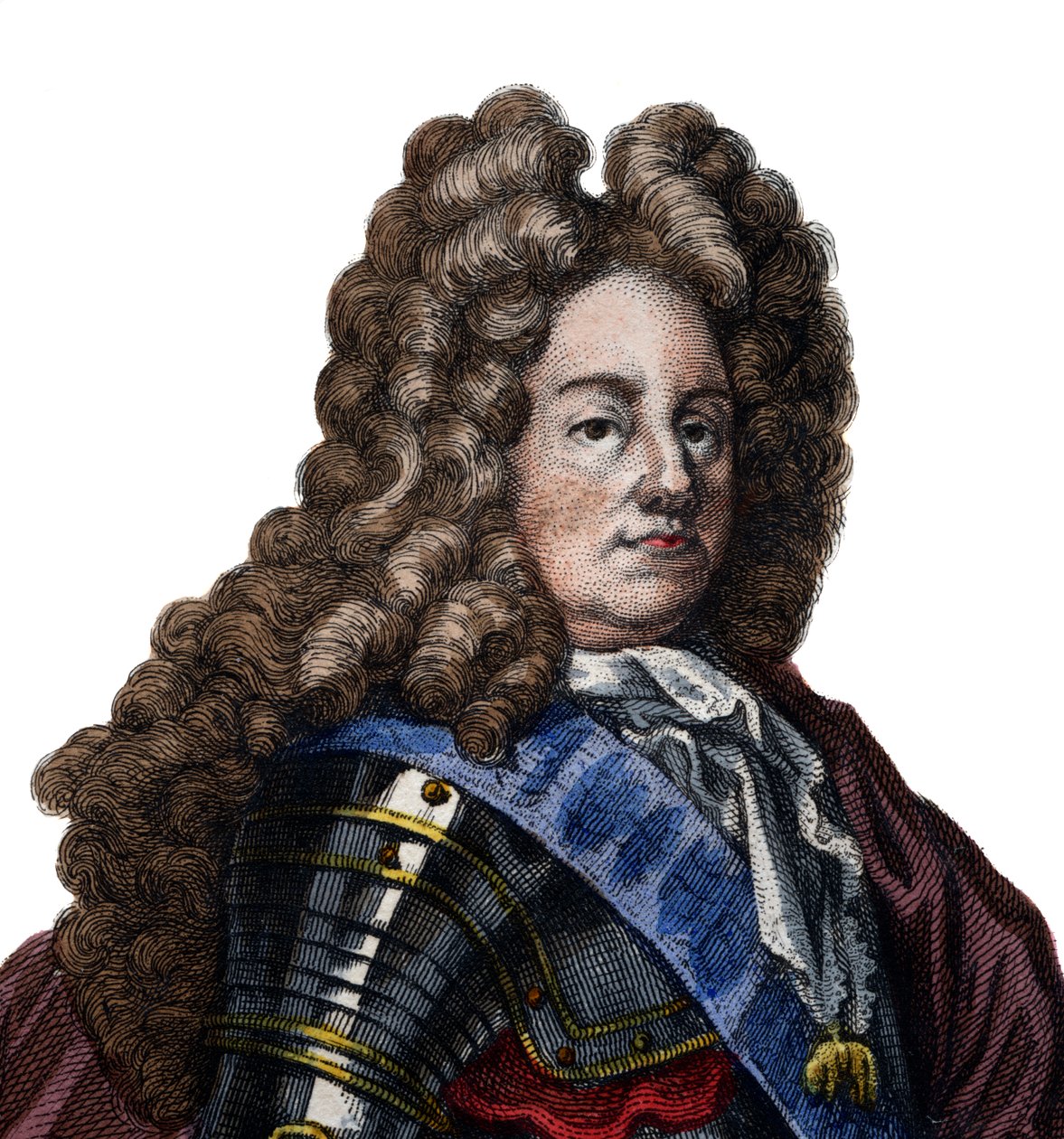 Portrét Ludvíka Josepha de Bourbon, vévody z Vendome (1645-1712), francouzského vojenského velitele a maršála Francie. od French School