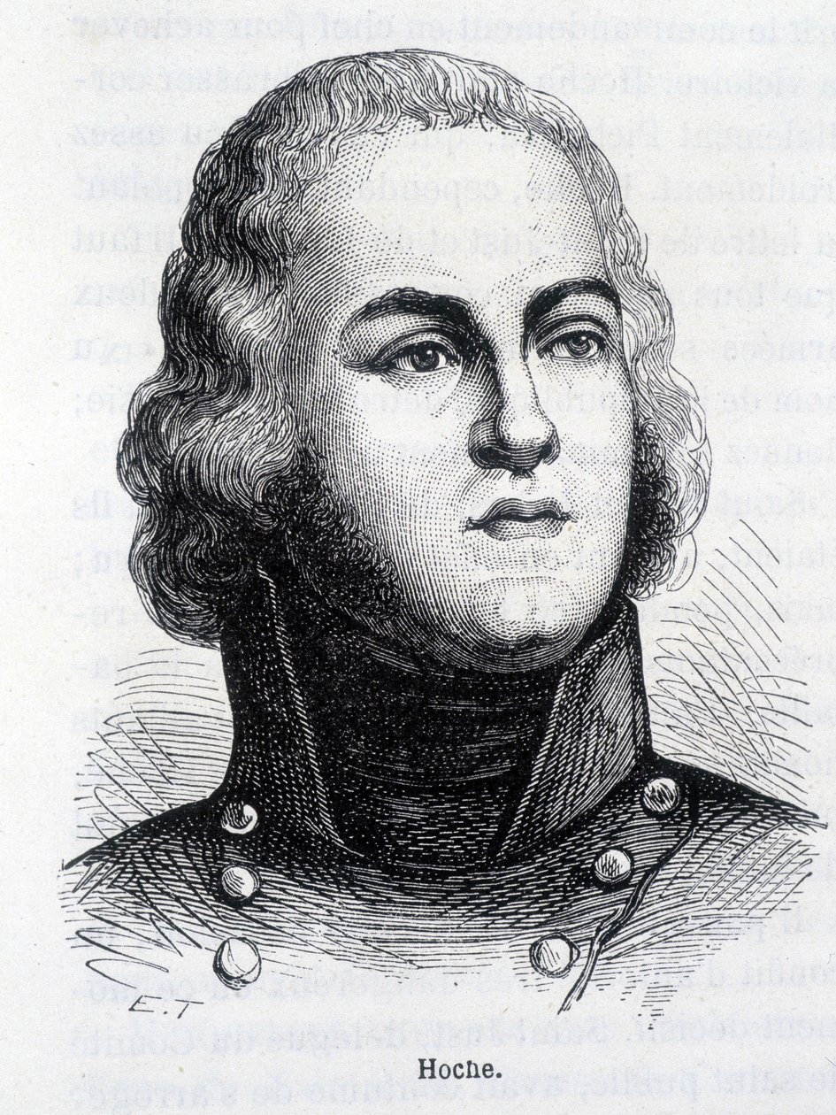 Portrét Louise Lazare Hoche (1768-1797), francouzského generála - v „“L’Histoire de France““ od Henriho Martina od French School