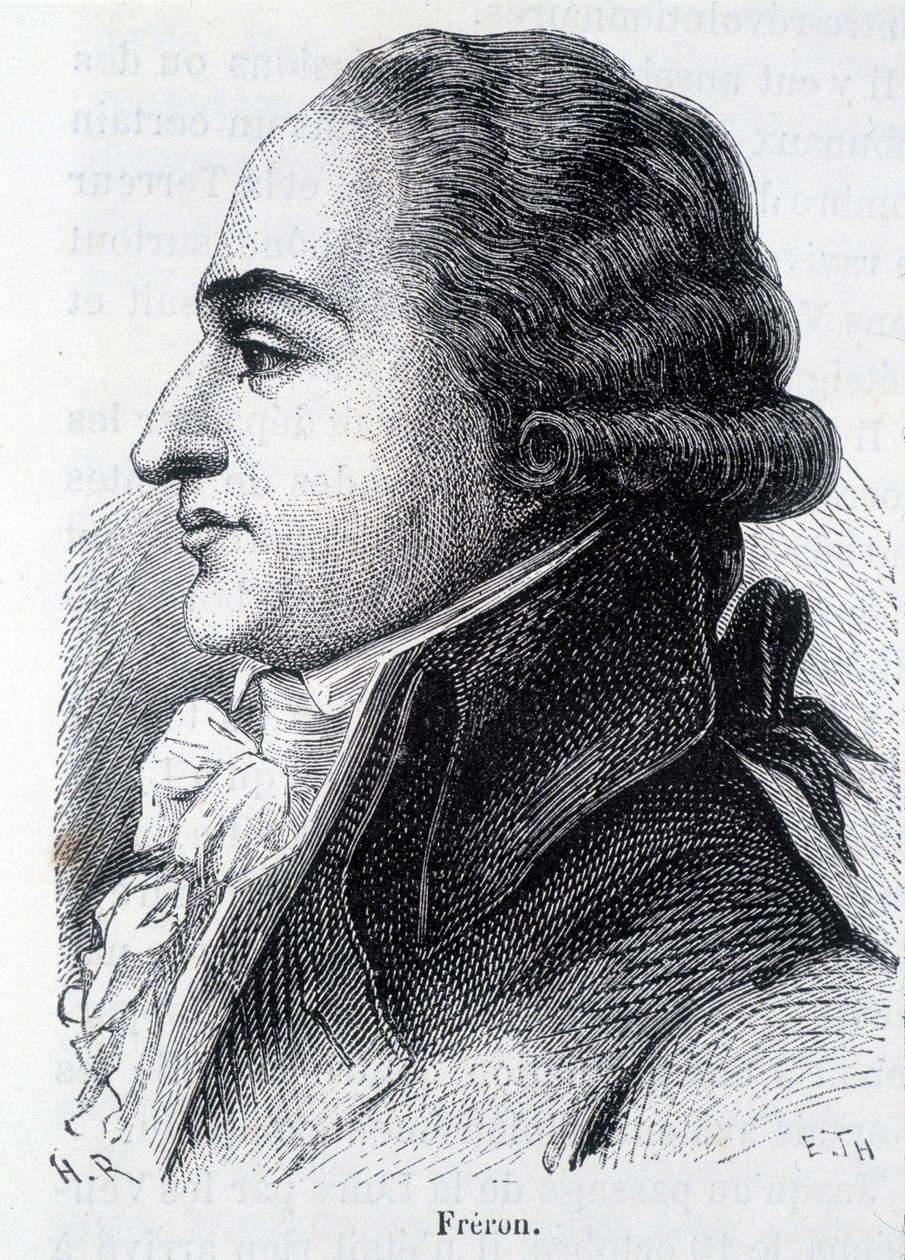 Portrét Louise Marie Stanislas Freron (1754-1802), francouzského publicisty - v „“L’Histoire de France““ od Henriho Martina od French School