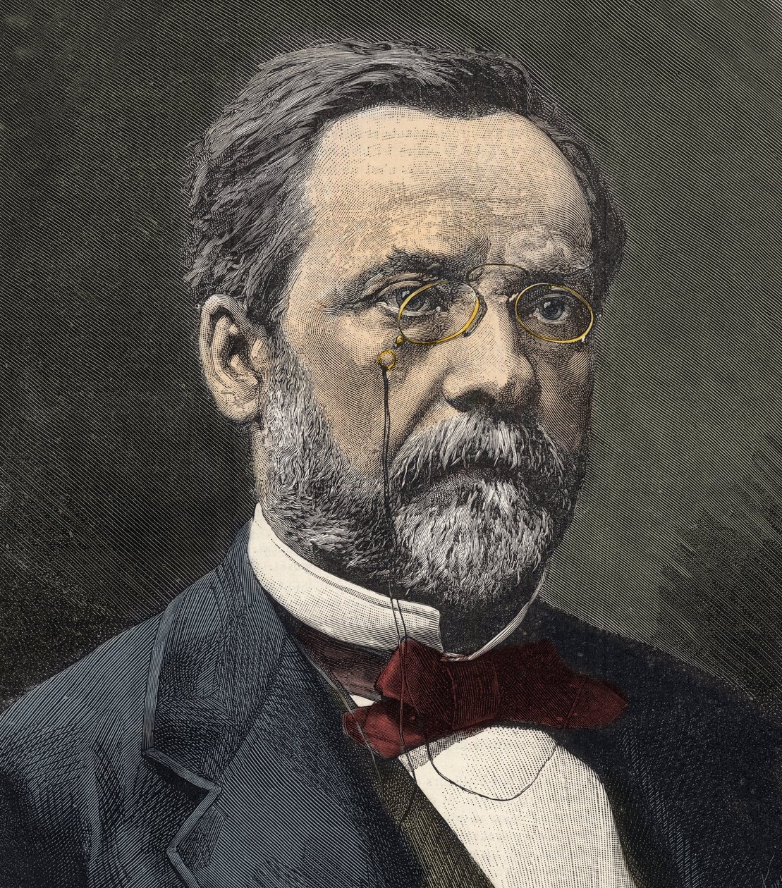Portrét Louise Pasteura (1822-1895), anglického chemika a mikrobiologa od French School