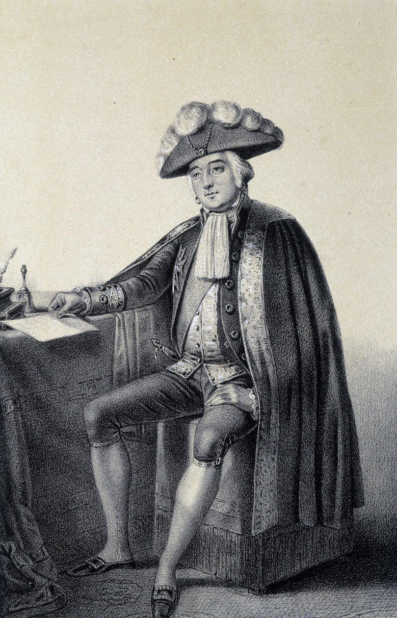 Portrét Ludvíka Filipa II Josefa, vévody z Orléans a Chartres, známého jako Philippe Egalité od French School