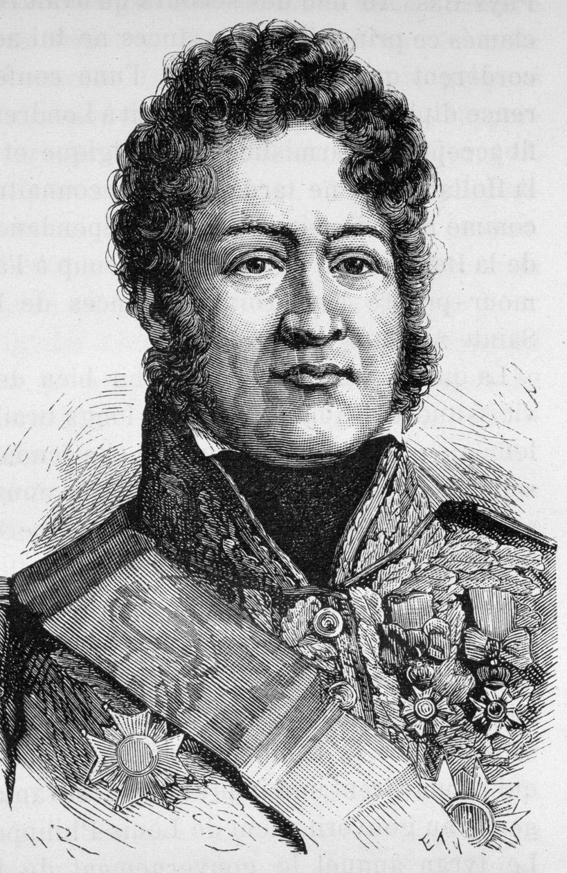 Portrét Ludvíka Filipa I. (1773 - 1850) - v „Dějinách Francie“ od Henriho Martina od French School