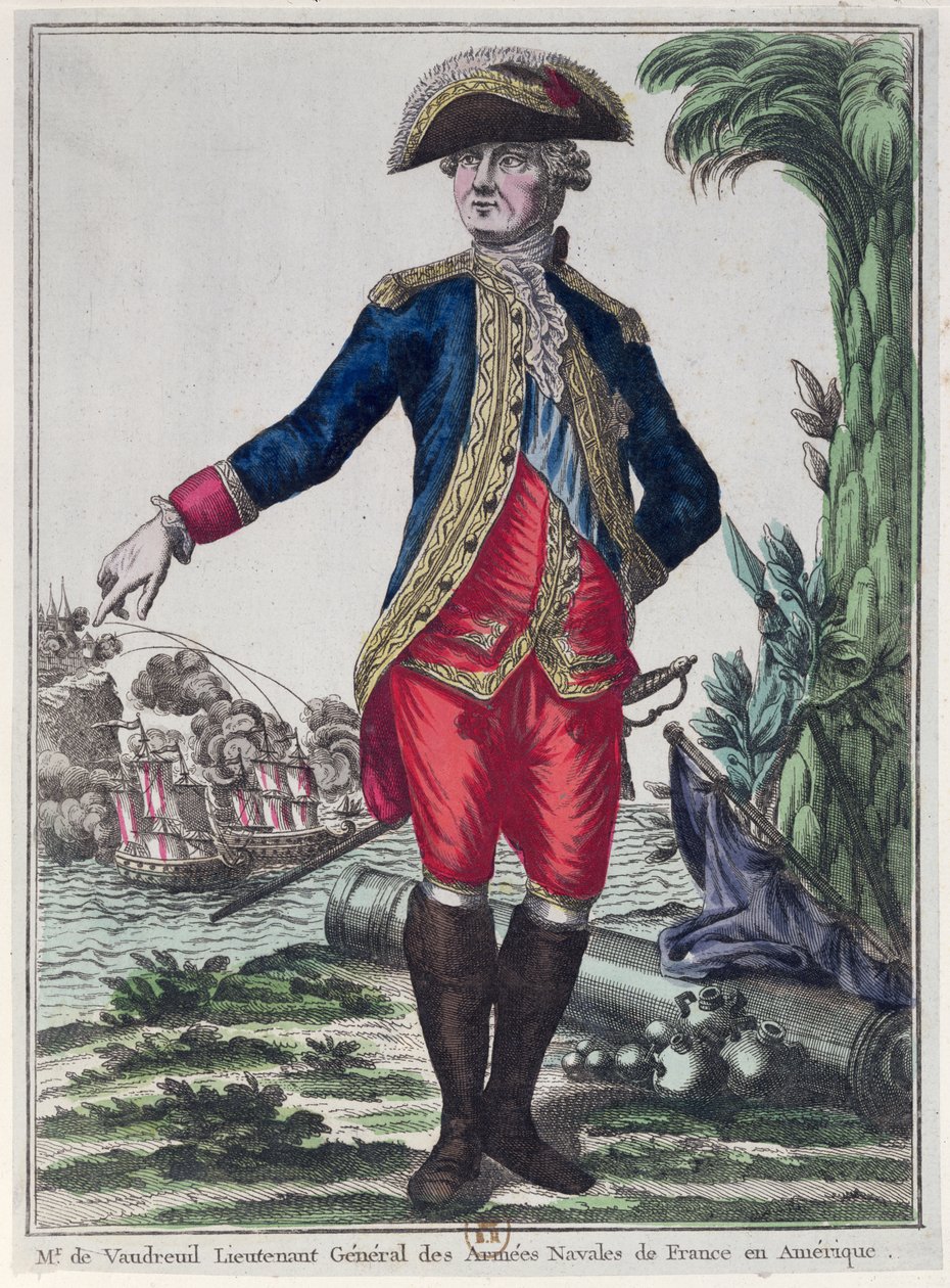 Portrét Louise Philippe de Rigaud (1723-1802) hrabě z Vaudreuil, kolem 1780 od French School