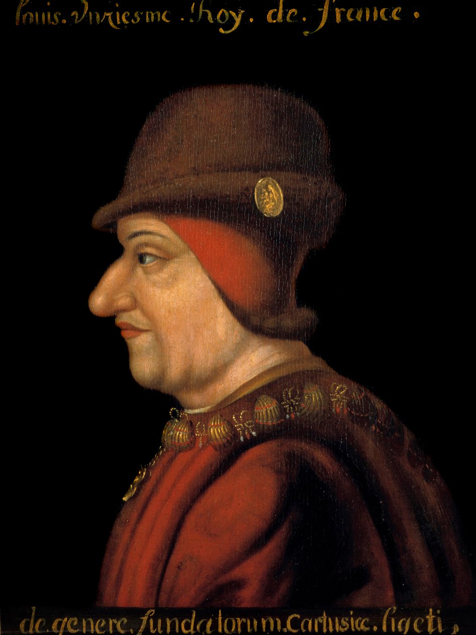 Portrét Ludvíka XI. (1423-1483), krále Francie. Francouzská škola 17. století. od French School