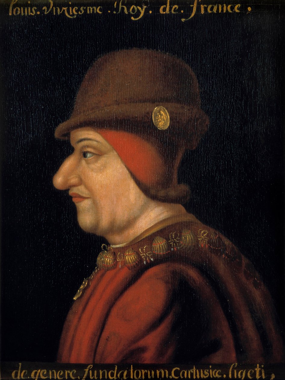 Portrét Ludvíka XI. (1423-1483), krále Francie. Francouzská škola 17. století. Plessis les Tours (Plessis les Tours) (Plessis-les-Tours) od French School