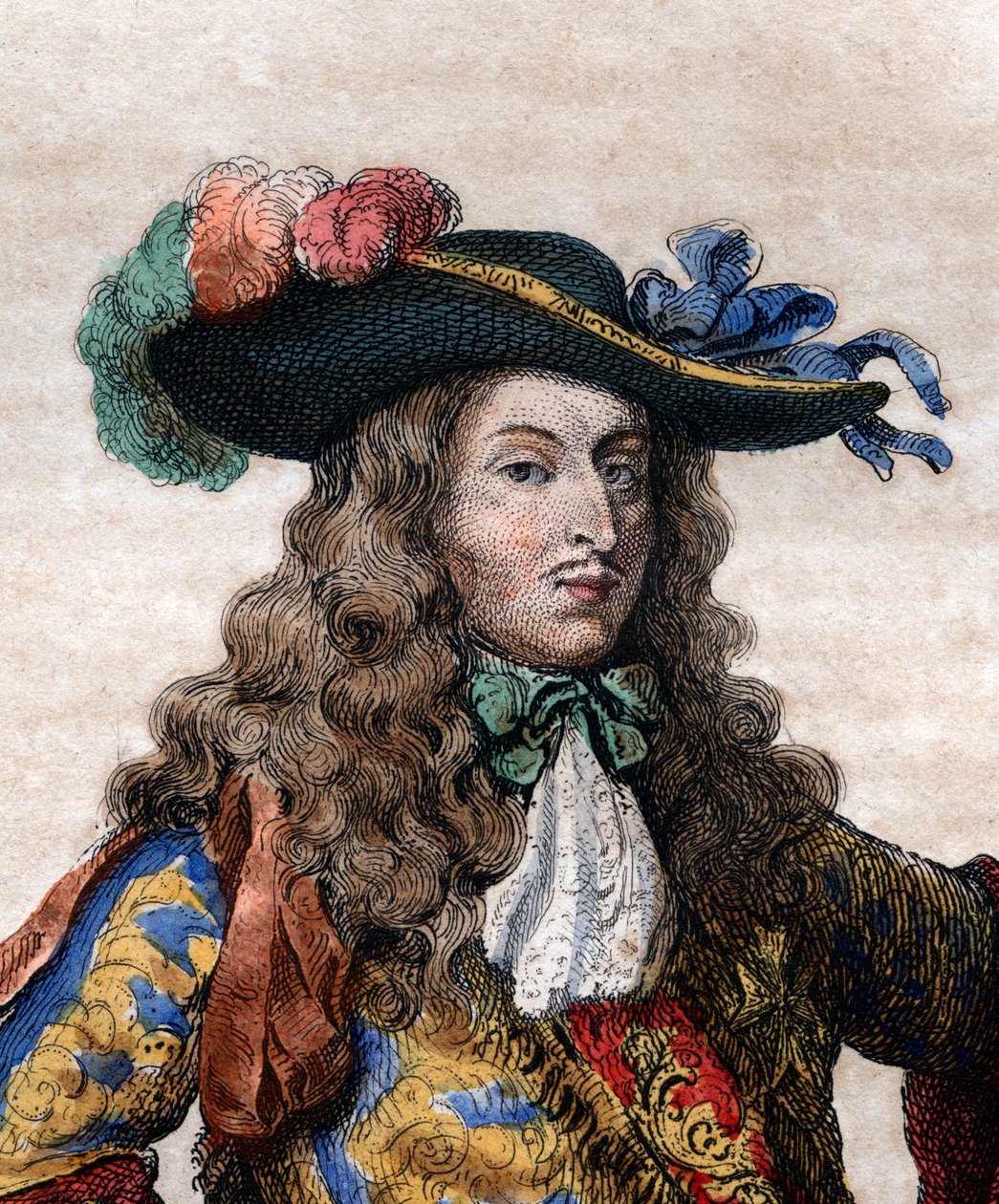 Portrét Louise de Bourbon, prince z Conde (1621-1686), francouzského generála, známého jako le Grand Conde. od French School