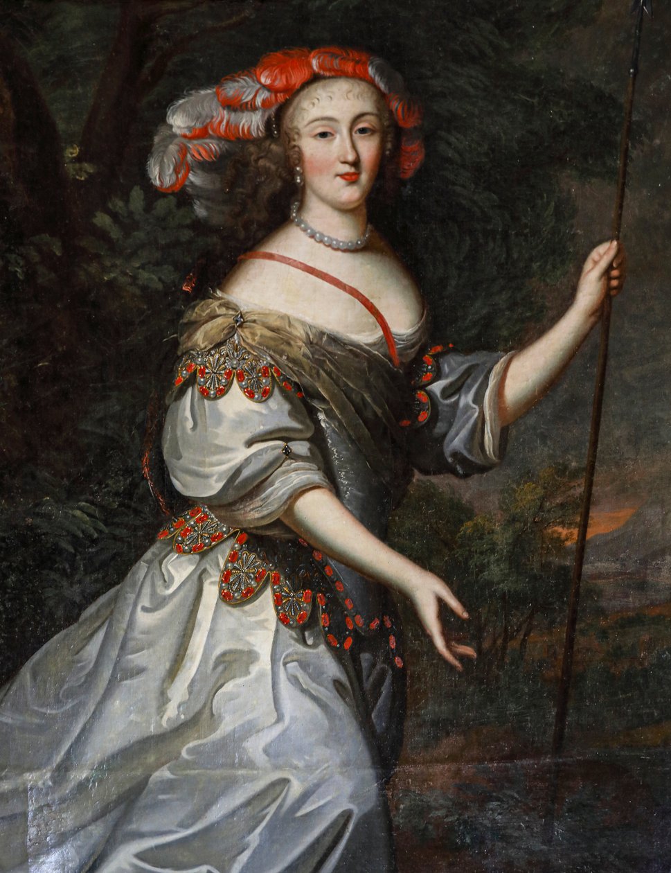 Portrét Lucie de Tourville. Olej na plátně od French School