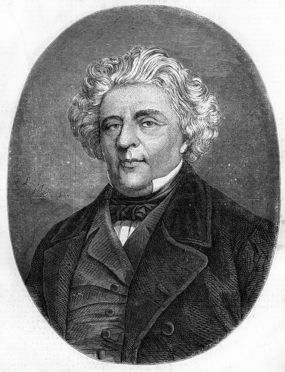 Portrét Luigiho Lablache (1794-1858), francouzského operního pěvce. od French School