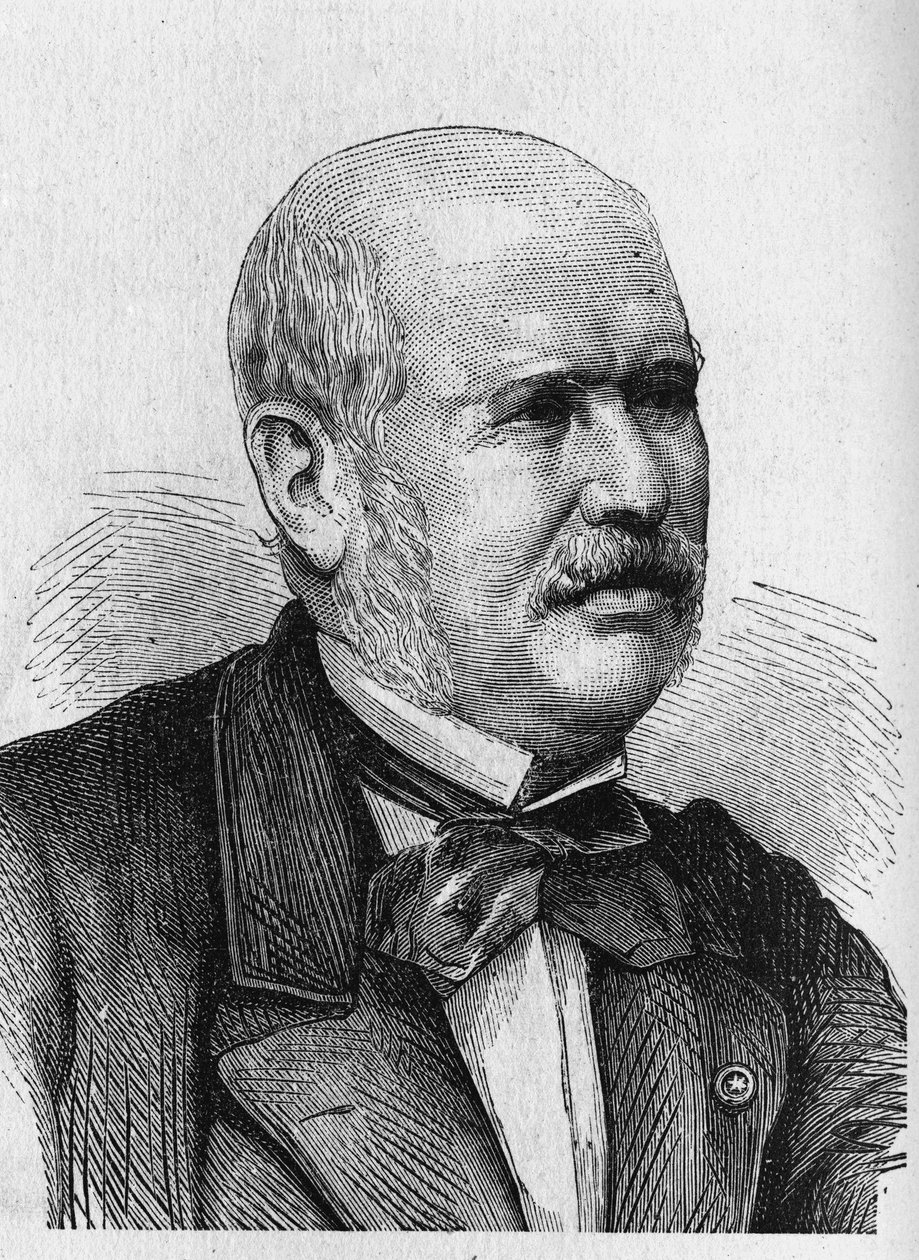 Portrét M.F.E. Belgrand (1810 - 1878) - v „“ Album of Science; proslulí učenci; Velké objevy “”” 1896. od French School