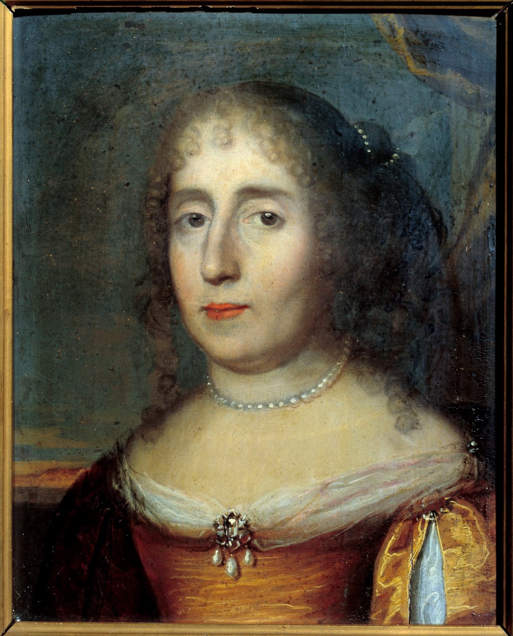 Portrét Madame de Scudery (nebo Madeleine de Scuderi (1607 - 1701), francouzská literátka). Anonymní obraz francouzské školy od French School