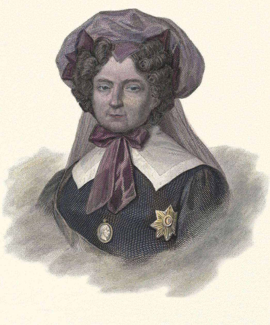 Portrét Marie Federovny, princezny z Wurtimbergu (1759-1828), ruského císaře. v ""Portréty užitečných mužů"" od French School