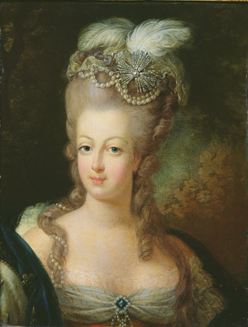 Portrét Marie-Antoinetty de Habsbourg-Lorraine (1755-93) od French School