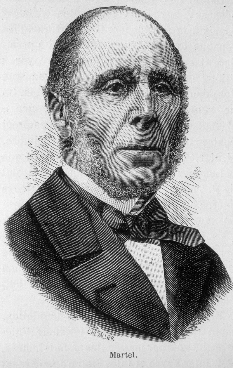 Portrét Martela (politika - za Thierse) - v „Dějinách Francie““ od Henriho Martina od French School