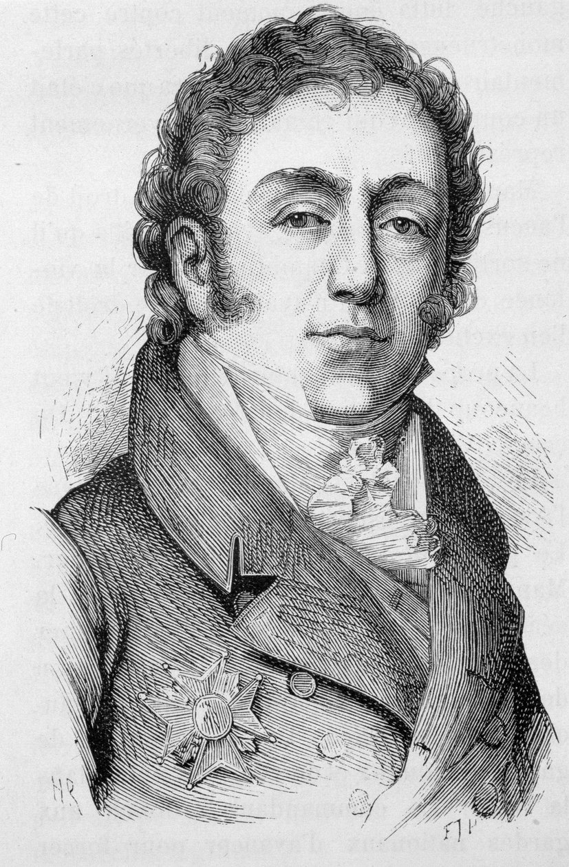 Portrét Mathieu Montmorency, francouzského politika (1766 - 1826) - v „“L