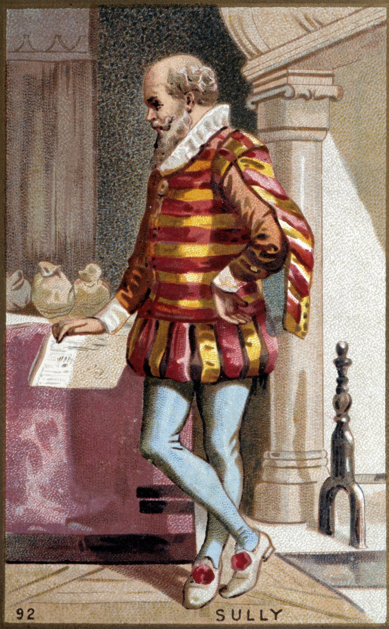 Portrét Maxmiliána de Bethune, barona de Rosny, vévody ze Sully (1560-1641), francouzského politika. od French School