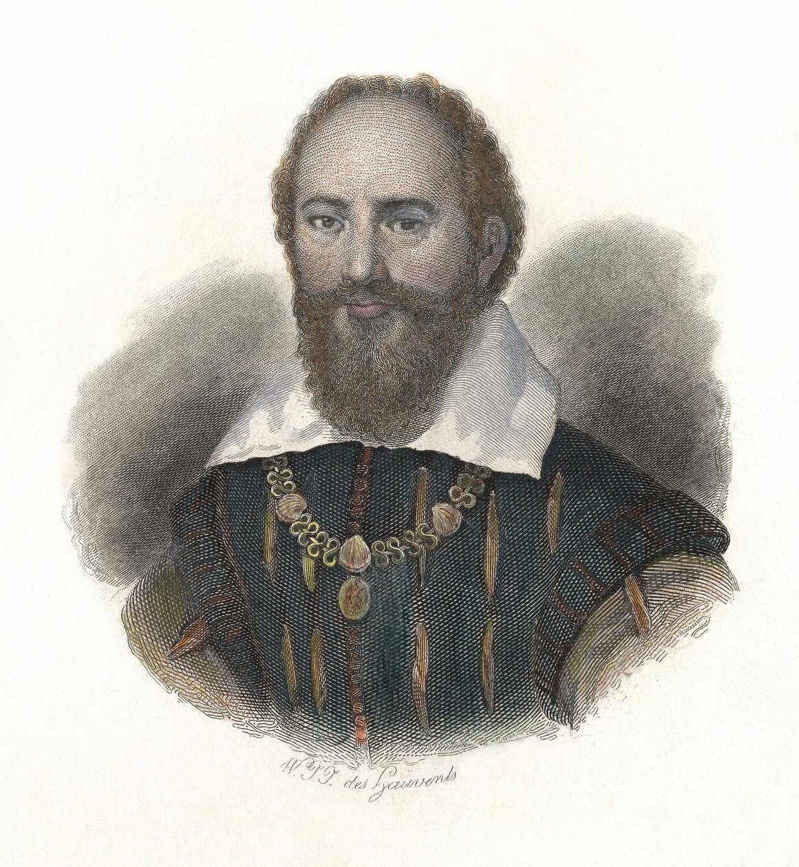 Portrét Maxmiliána de Bethune, barona de Rosny a vévody ze Sully od French School