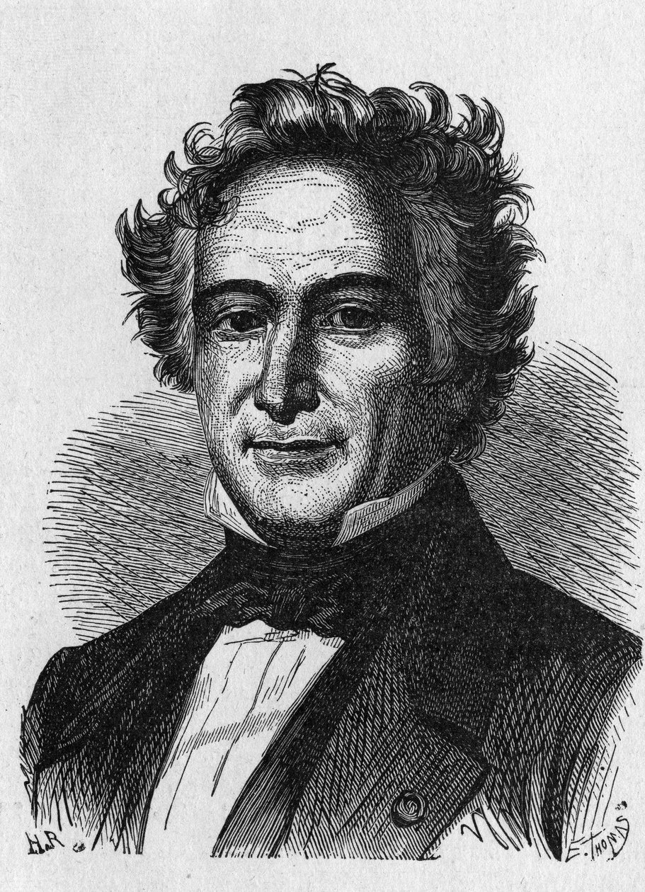 Portrét Michela Eugena (Michel-Eugene) Chevreula (1786-1889), francouzského chemika - v „Album de la Science; věhlasní vědci; Velké objevy “”” 1896. od French School