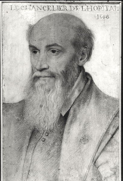 Portrét Michela de LHospital (asi 1504-73) 1566 od French School
