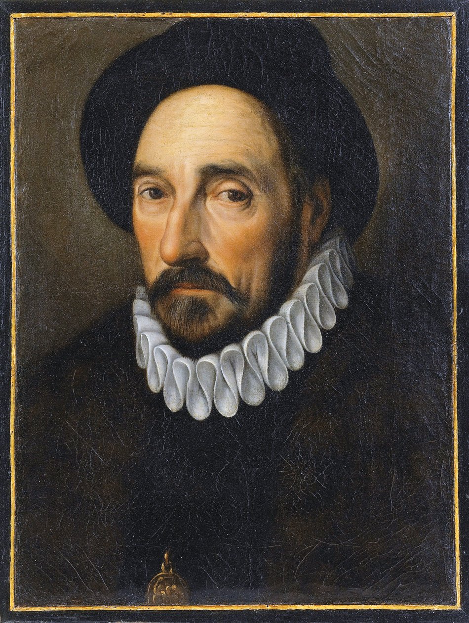 Portrét Michela de Montaigne od French School