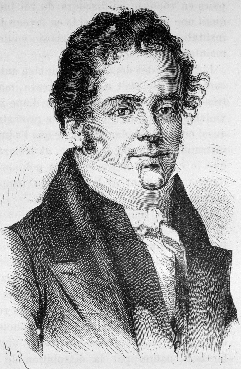 Portrét Montbela, francouzského politika (1787 - 1861) - v „“L’Histoire de France““ od Henriho Martina od French School
