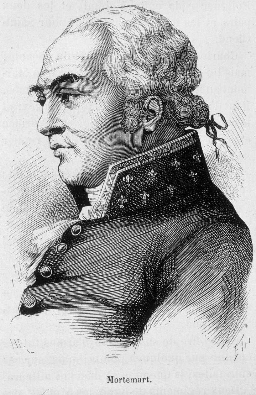 Portrét Mortemarta - v „Dějinách Francie“ od Henriho Martina od French School
