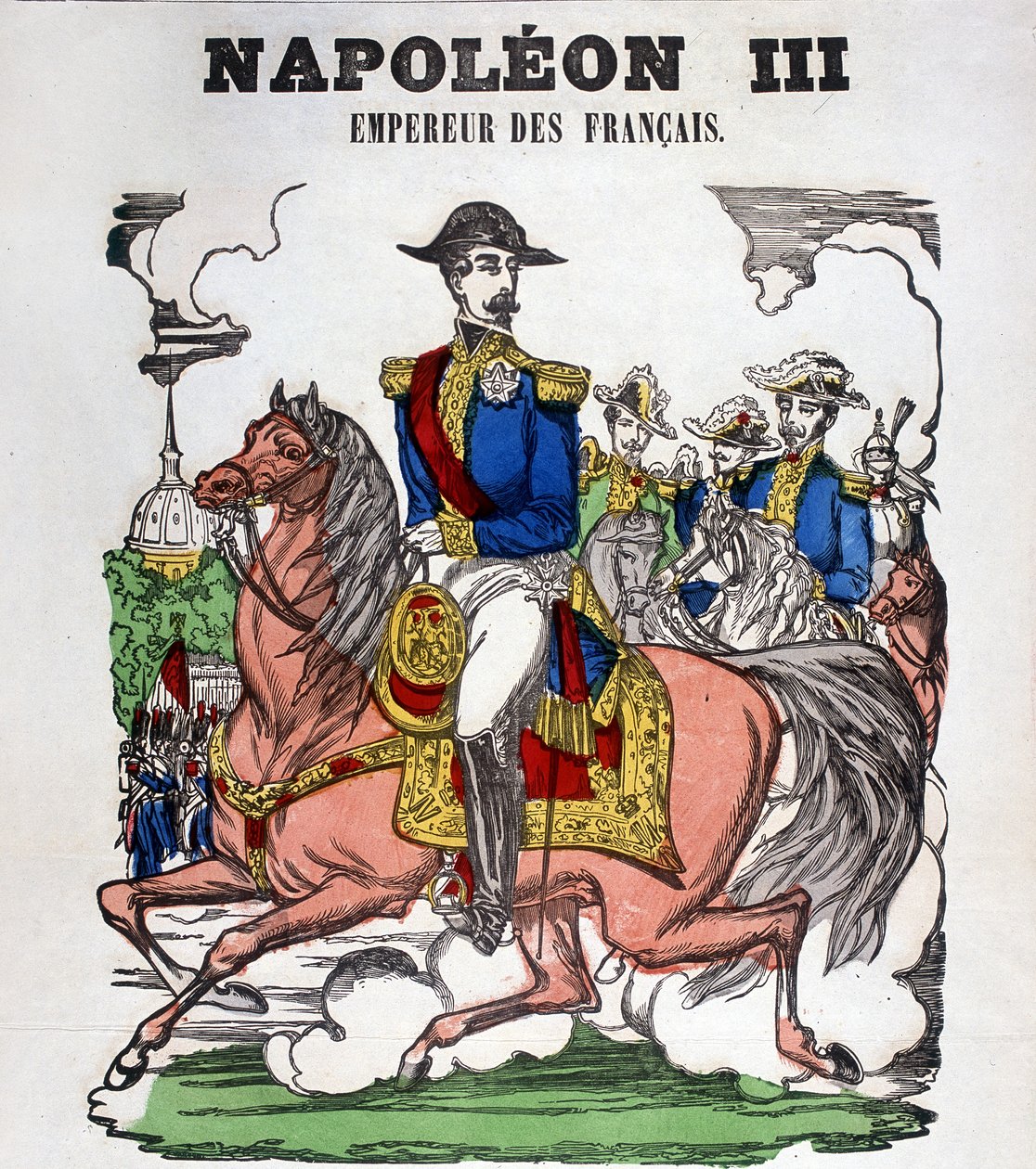 Portrét Napoleona III. Obrázek Epinal od French School
