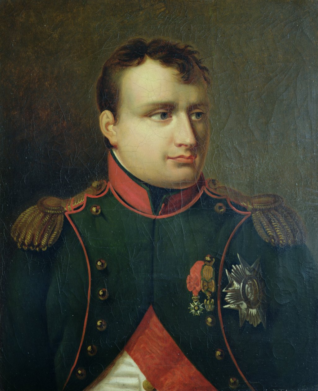 Portrét Napoleona I. (1769-1821) (olej na plátně) od French School