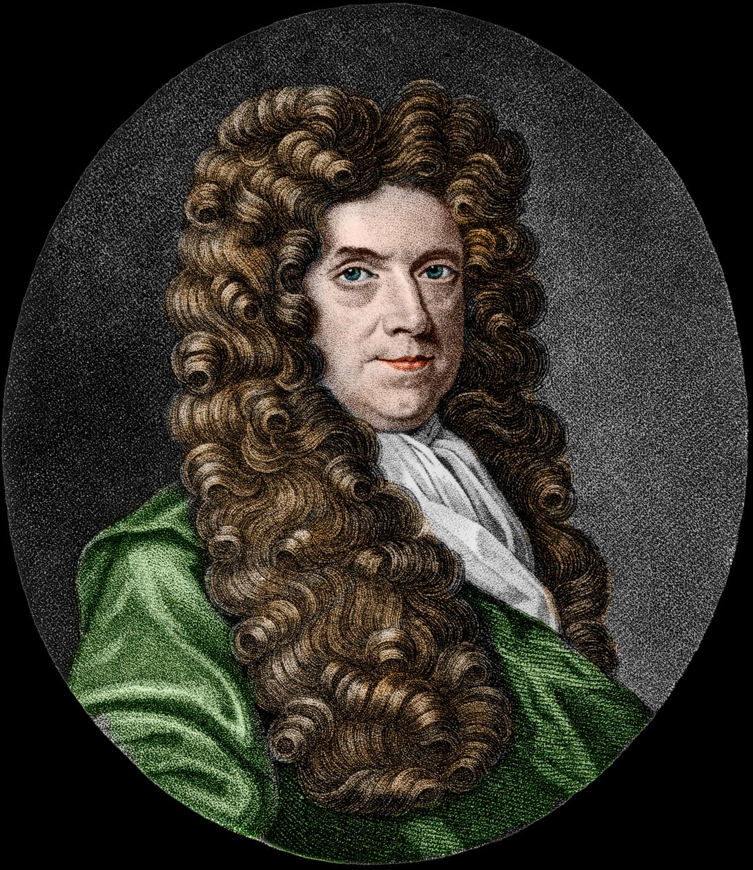 Portrét Neremiah Grew (1641-1721). anglický botanik. od French School