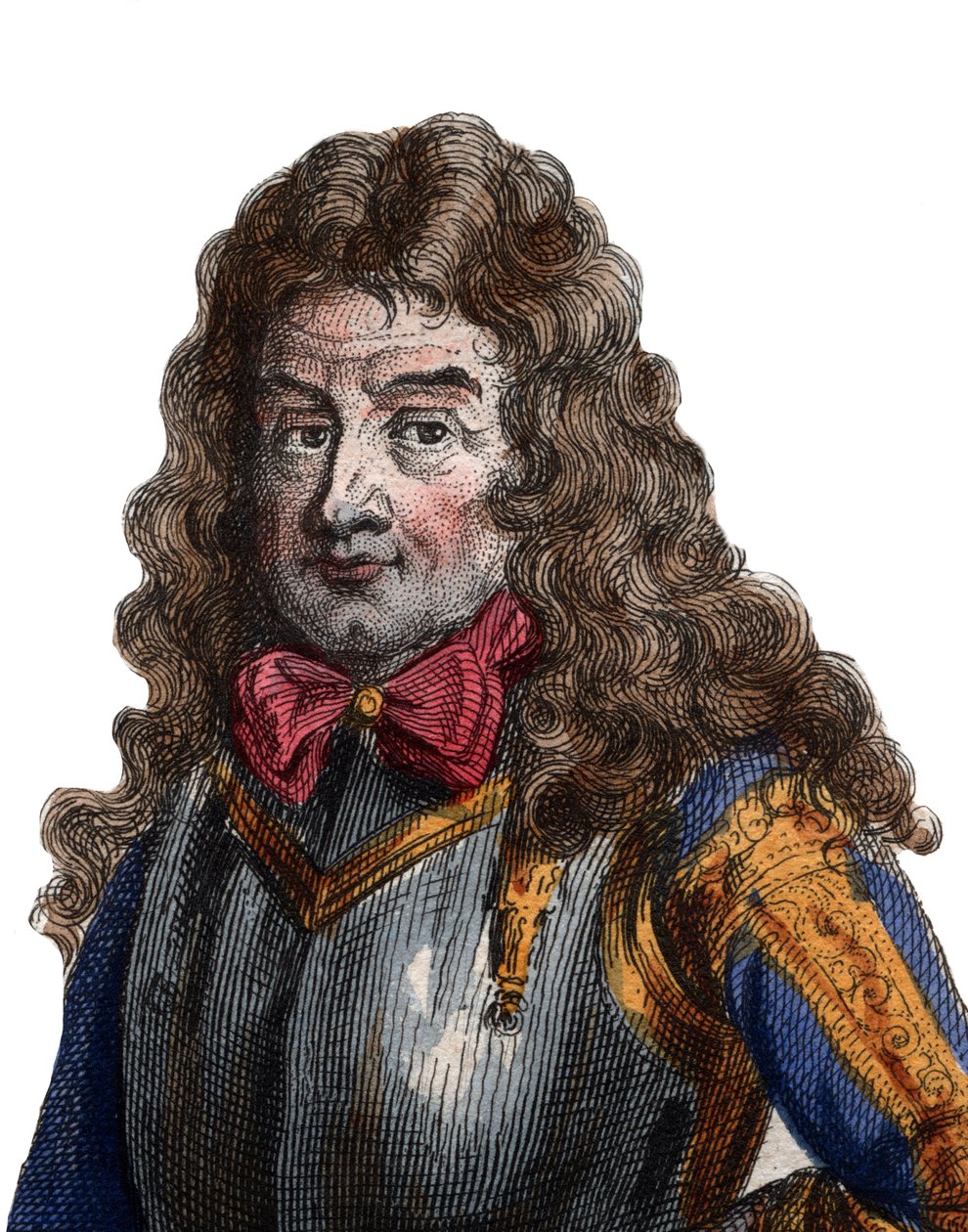 Portrét Nicolase Catinata de La Fauconnerie (1637-1712), francouzského vojenského velitele a maršála Francie. od French School