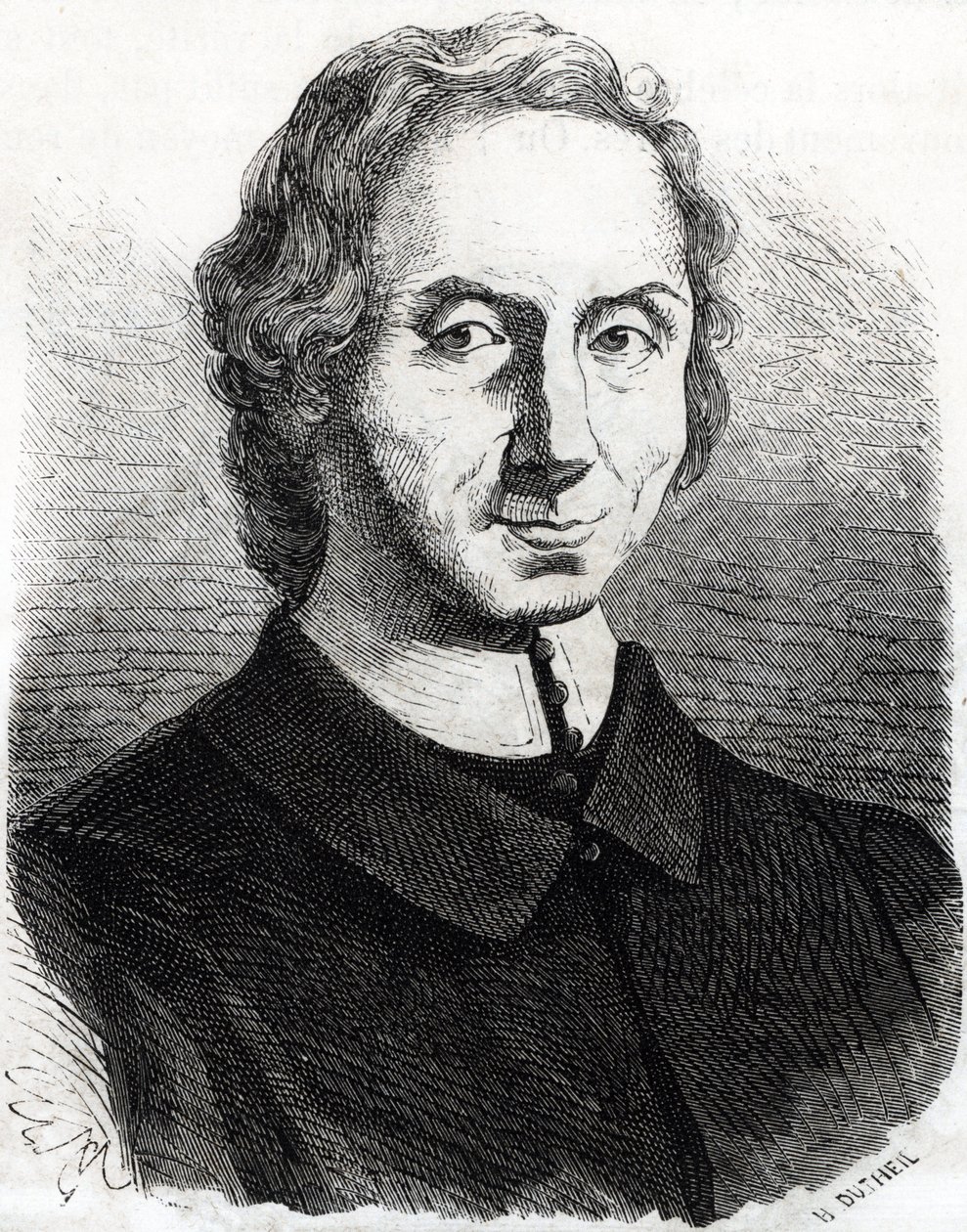 Portrét Nicolase Malebranche (1638 - 1715) od French School