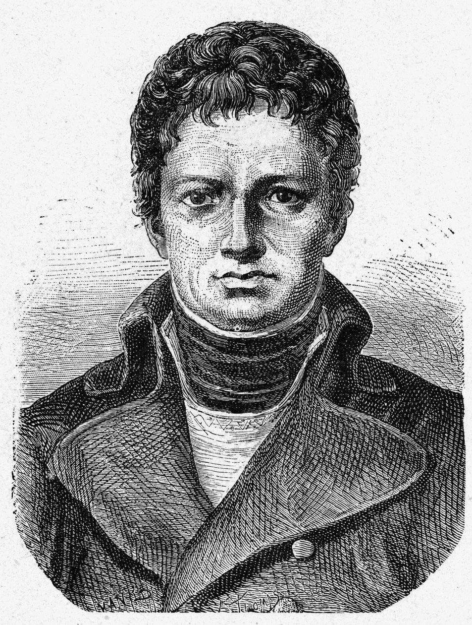 Portrét Nicolase René Dufriche, baron Desgenettes (1762 - 1837), francouzský vojenský lékař - v „Album de la Science; věhlasní vědci; Velké objevy “”” 1896. od French School