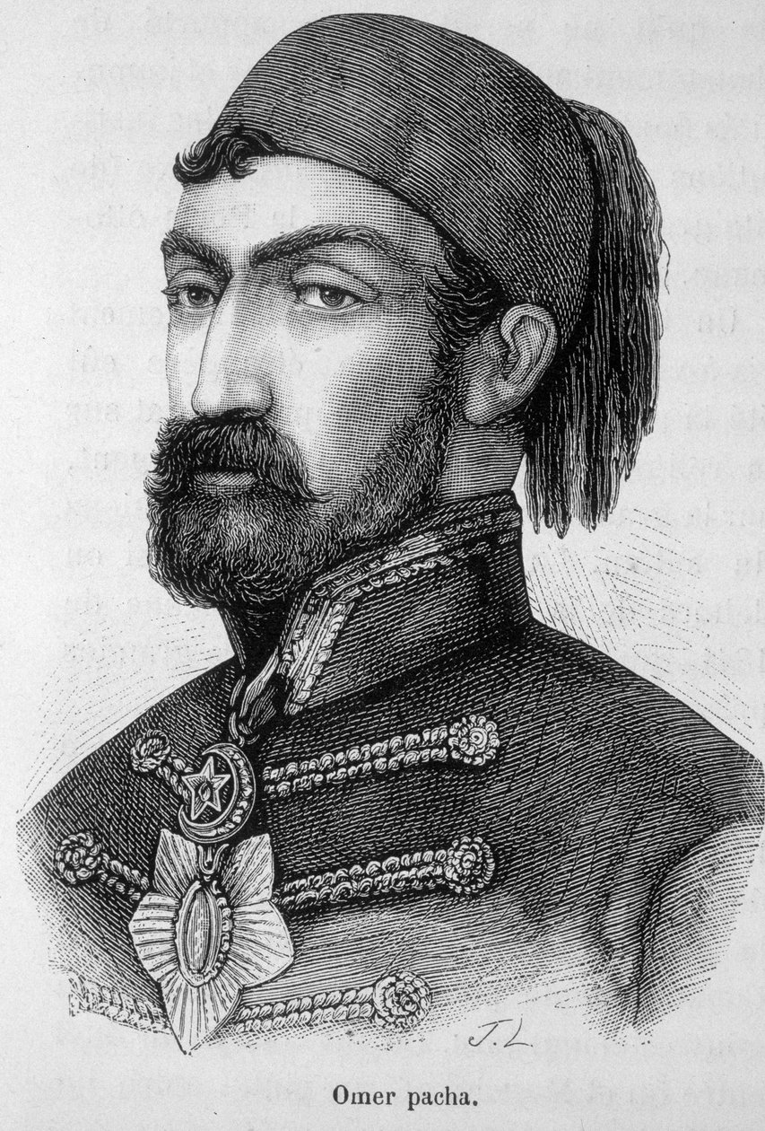 Portrét Omera Pachy - v „Dějinách Francie“ od Henriho Martina od French School