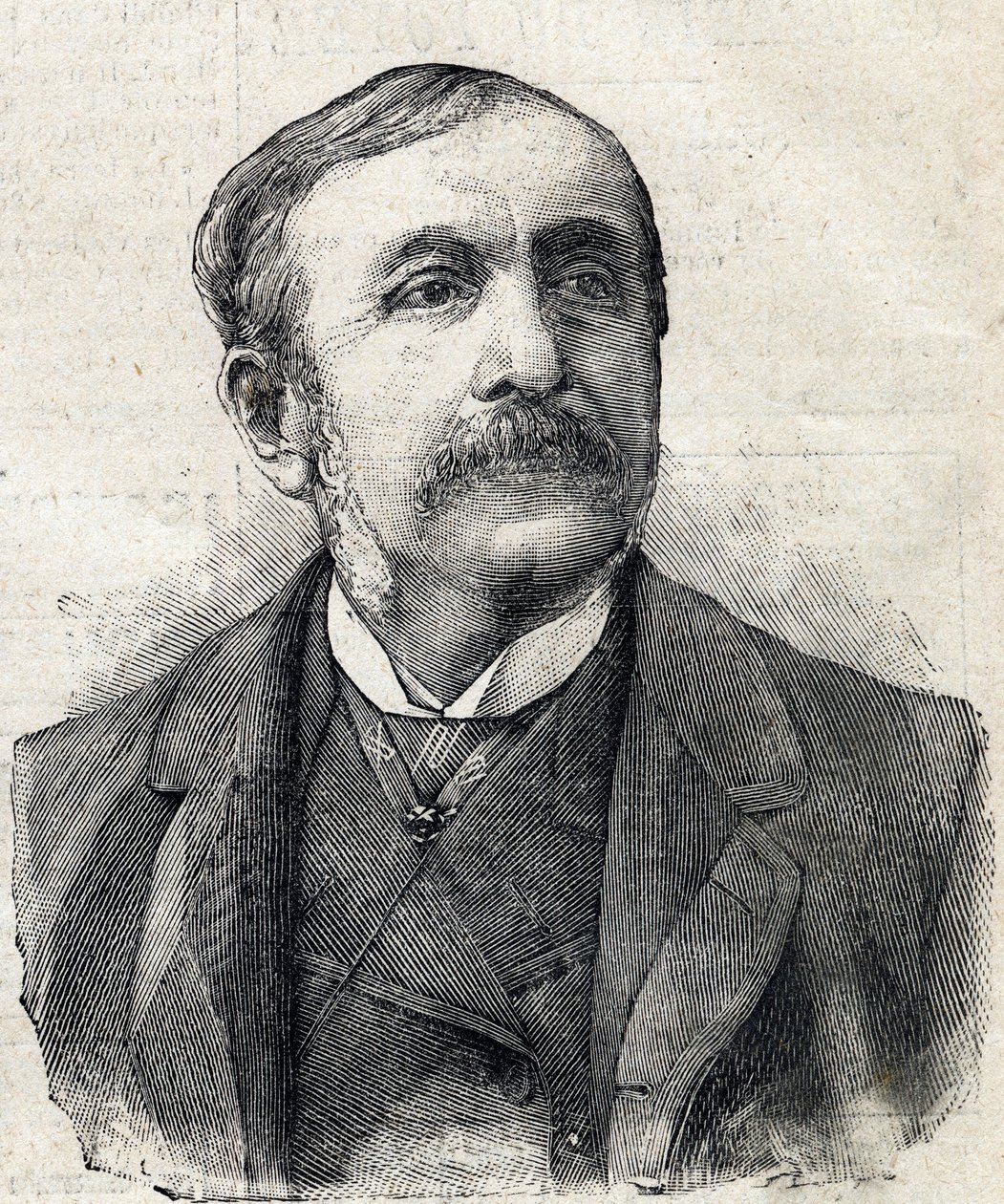 Portrét Pavla hraběte z Remusatu (1831-1897) francouzského novináře a spisovatele od French School