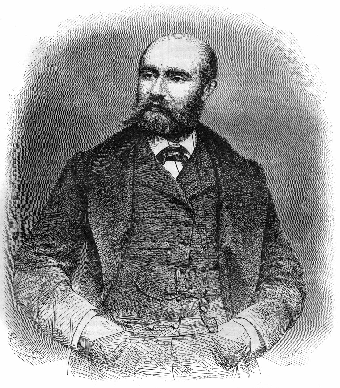 Portrét Paula Henryho Corintina Fevala (Paul Feval pere od French School