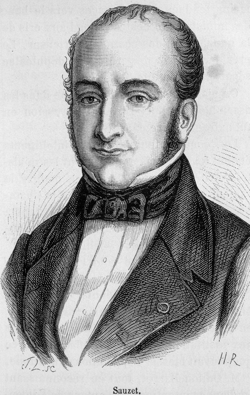 Portrét Paul Jean-Pierre Sauzet (1809-1876) od French School