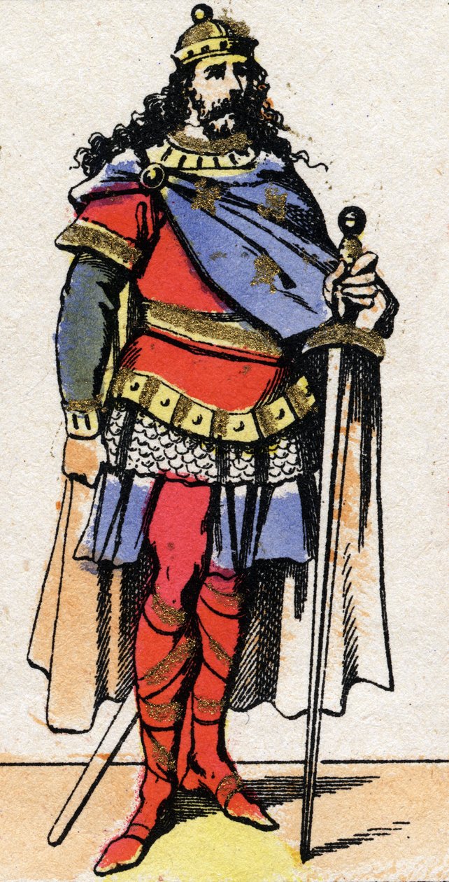 Portrét Pepina Mladého nebo Herstala (asi 653-714) od French School