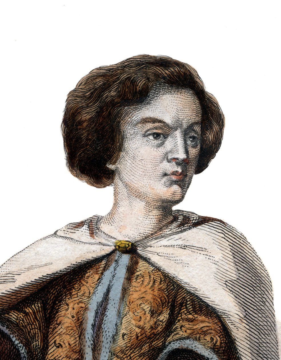 Portrét Petera Abelarda (Pierre Abailard) (Pierre Abeilard) (1079-1142), francouzského scholastického filozofa, teologa a logika. od French School
