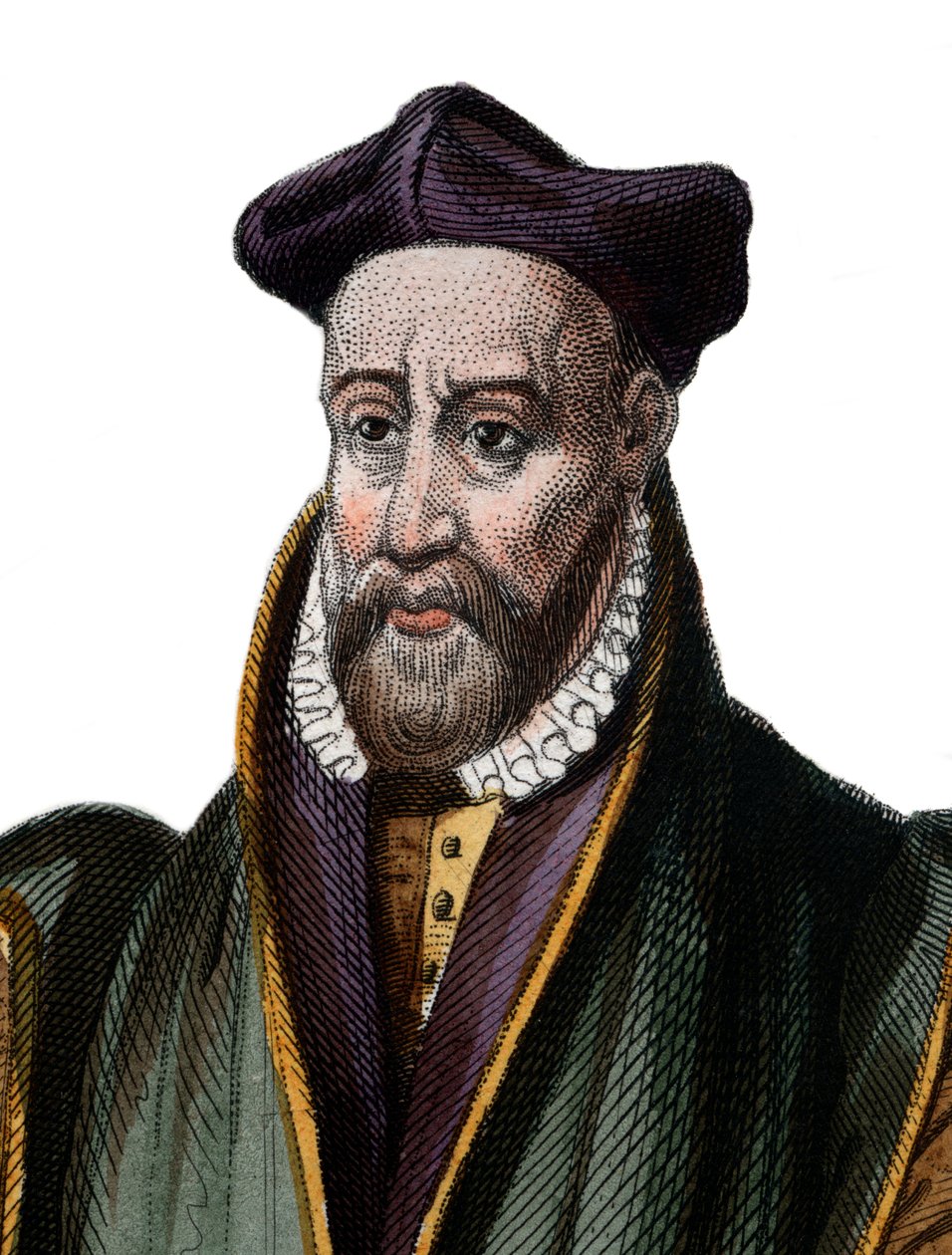Portrét Philiberta Delorma (De Lorme) (De lOrme) (1510-1570), francouzského architekta. od French School