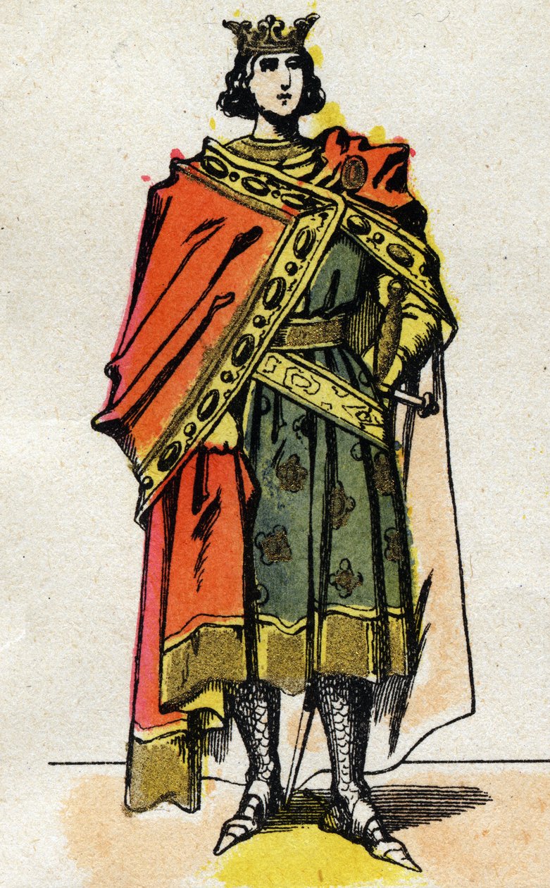Portrét Filipa V. Dlouhého (1294 - 1322), francouzského krále. od French School