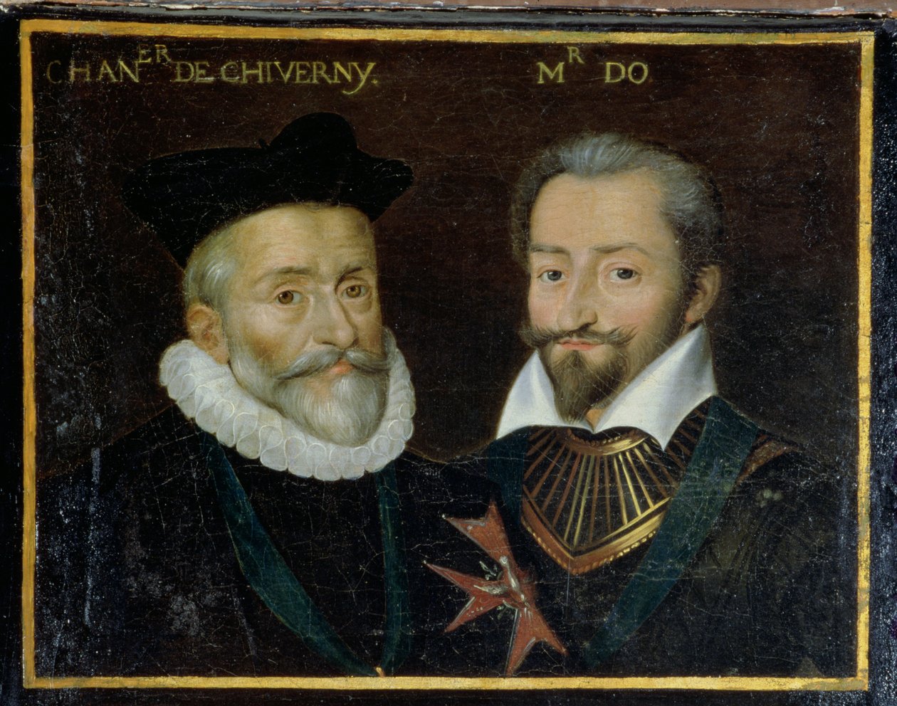 Portrét Philippe Huraulta (1528-99) hrabě z Cheverny a Francois (1535-94) markýz z O, 1617-38 od French School