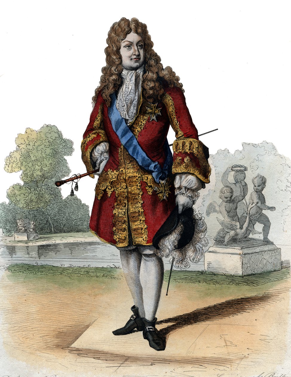 Portrét Filipa II., vévody z Orleansu (1674-1723). od French School