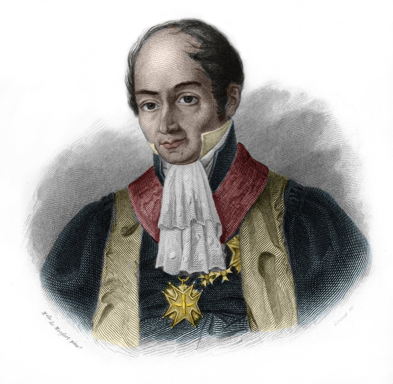 Portrét Pierre-Francois-Hercule (Pierre Francois Hercule), hrabě ze Serre (1776-1824), francouzský politik. v „“ LIBRE DES SPEAKERS““ od Louise de Cormenin Timona. 1842. Soukromá sbírka. od French School